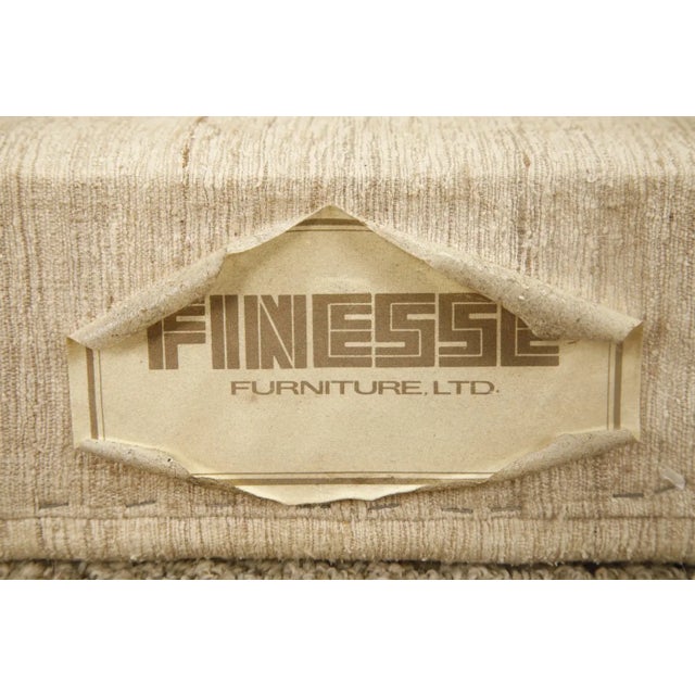 Set of 6 Channel-Tufted Post-Modern Dining Chairs by Finesse, 1970s, Signed For Sale - Image 15 of 15