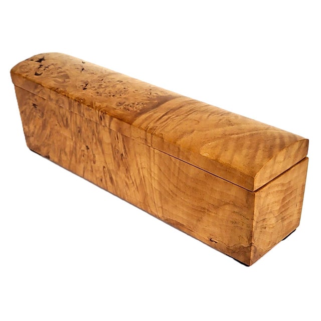 Rare Vintage American Carved Burled Walnut Pen & Jewelry Box by Michael Elkan For Sale In New York - Image 6 of 14