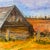 1990s Vintage Rustic Barn Landscape Painting Signed For Sale - Image 5 of 12