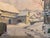 Modern Heinrich Pforr, Meißner Village with Ducks, Oil Painting on Canvas For Sale - Image 3 of 9