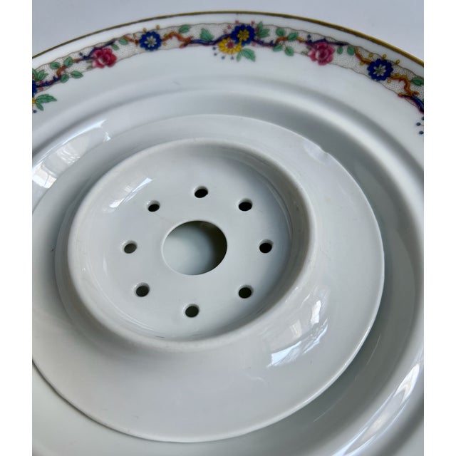 Vintage Limoges Covered Porcelain Butter - Cheese Dish For Sale - Image 12 of 17