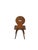 19th Century Swiss Cherrywood Brettstuhl Board Chair with Round Back, 1800 For Sale - Image 5 of 6