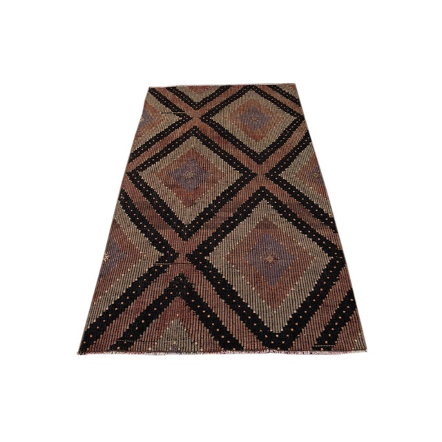 Vintage Sumakh Wool Rug 4 X 7 For Sale - Image 12 of 13