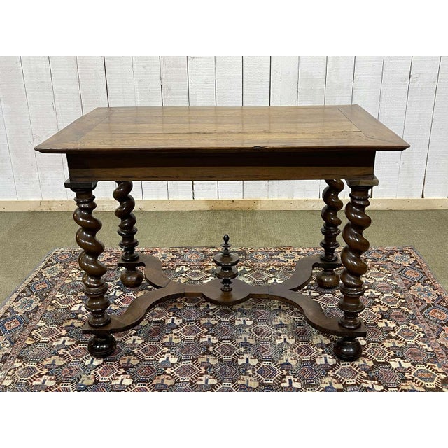 Louis XIII Style Desk in Walnut, 1800s For Sale - Image 15 of 18