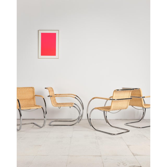 MR 20 Chairs in Turbular Steel by Mies Van Der Rohe for Thonet, Set of 4 For Sale - Image 12 of 18