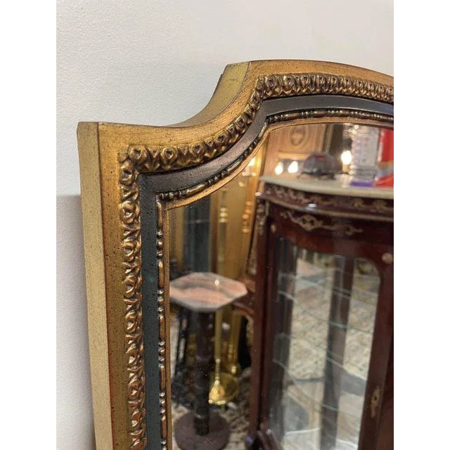Vintage French Mirror in Parcel and Gilt Wood For Sale - Image 3 of 5