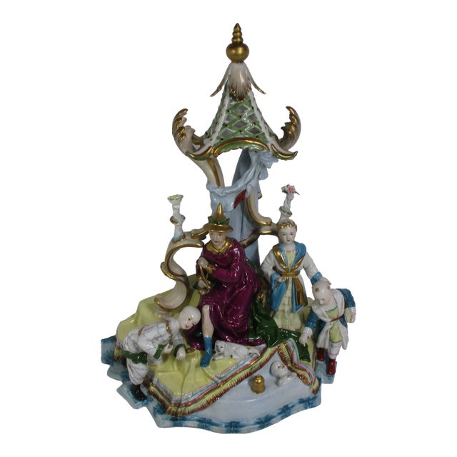 Monumental German Porcelain Figural Group For Sale