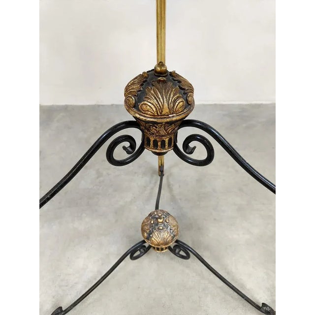 Vintage Iron Royal Decorated Birdcage, 1960s For Sale - Image 4 of 8