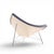 George Nelson for Vitra Mid Century Black Leather Coconut Chairs - Pair For Sale - Image 10 of 12