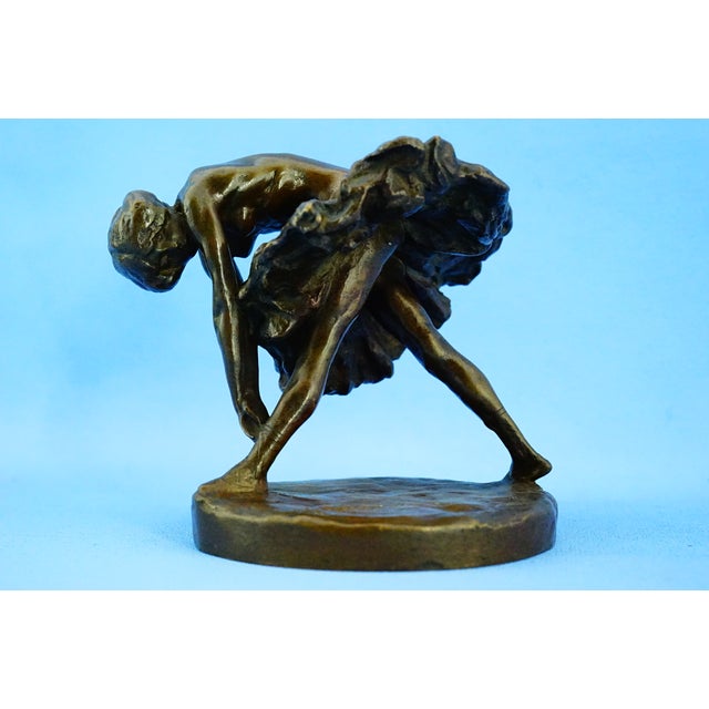 Edgar Degas, Ballerina Tying Her Shoe, 1890s, Bronze For Sale - Image 9 of 18
