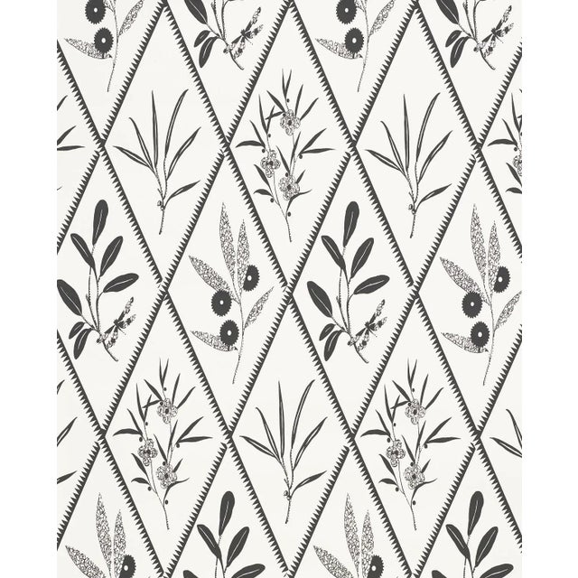 Contemporary Sample - Schumacher X Charlap Hyman Herrero Endimione Wallpaper in Carbon For Sale - Image 3 of 3