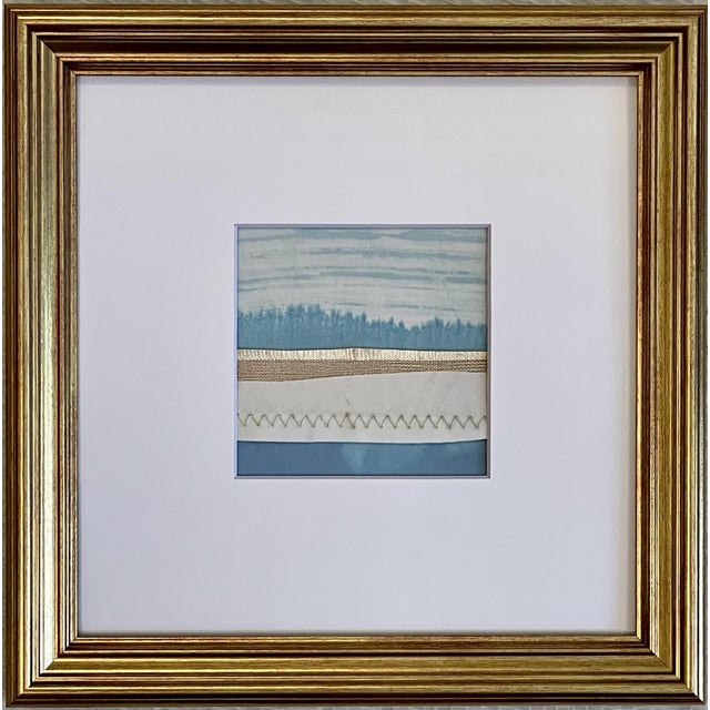 Contemporary Semi-Abstract​ Mixed Media Nautical Sailcloth Landscape​ - By JJ-Hogan | There Is Still Good in This World For Sale