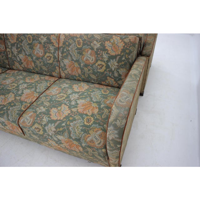3-Seat Sofa by Jindřich Halabala, 1930s For Sale - Image 9 of 14