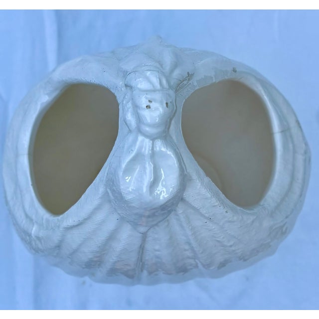 Boho Chic Trompe-L’oeil White Ceramic Knotted Linen Satchel Vase by Sigma the Taste Setter For Sale - Image 3 of 9