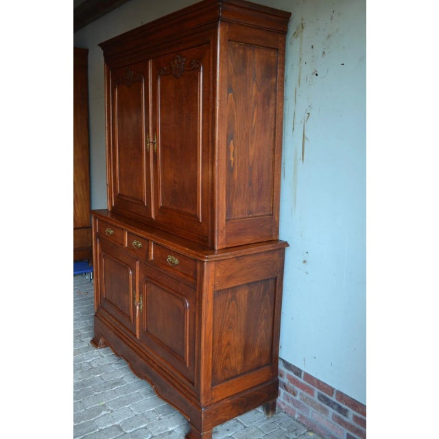 Antique Louis Philippe Oak Buffet Cabinet For Sale - Image 3 of 7