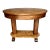 Early 1900s Oval Double Pedestal Library Table For Sale