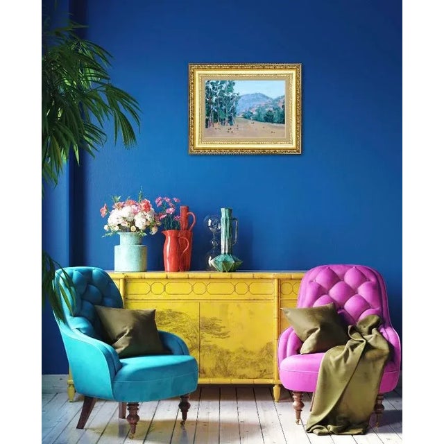 Wood Contemporary Impressionist Plein Air Oil Painting For Sale - Image 7 of 8