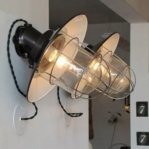 Industrial Wall Lights - a Pair For Sale - Image 10 of 10