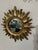 Vintage Bright Gold 13" Sunburst Wall Accent Mirror For Sale - Image 15 of 17