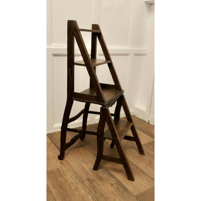 French Country Metamorphic Chair with Sturdy Ladder Steps For Sale - Image 5 of 10