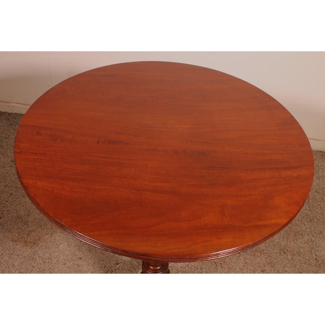 Tan Mahogany Side Table, 19th Century For Sale - Image 8 of 9