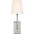 Thomas O'Brien for Visual Comfort Signature Hulton 17" Cordless Single Sconce in Polished Nickel with Linen Shade For Sale - Image 9 of 14