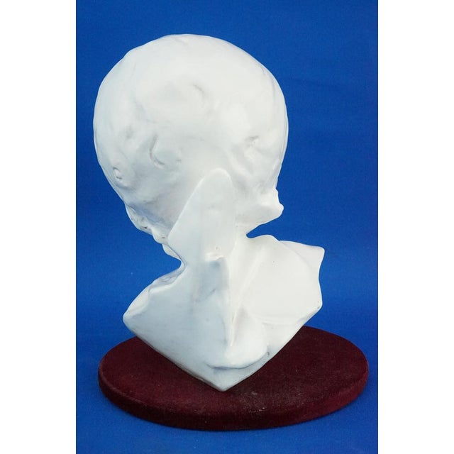 Futuristic Bust of Girl by Domenico Matteucci, Mid-20th Century For Sale - Image 4 of 18