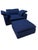 Restoration Hardware Restoration Hardware Cloud® Luxe Chair-and-a-Half & Ottoman in Navy Perennials® Performance Fabric For Sale - Image 4 of 12