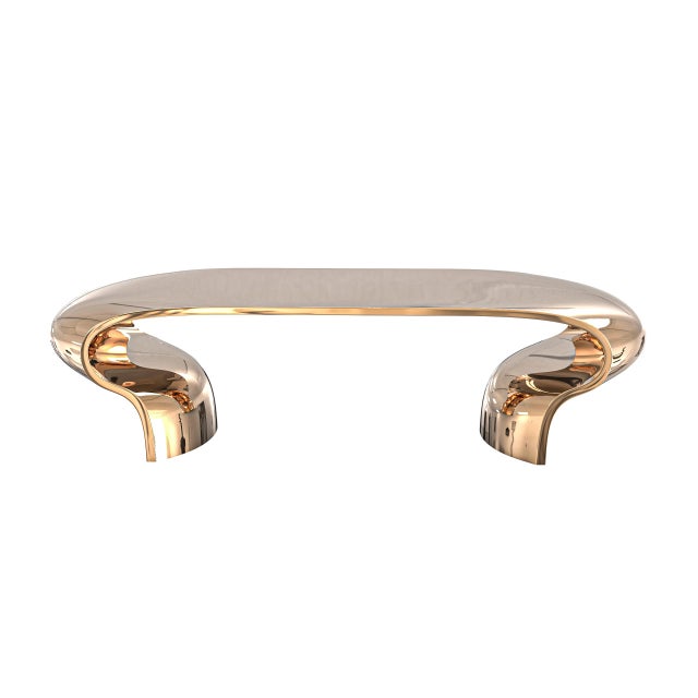"Respiro" Coffee Table with Bronze, Hand Crafted Bizimyer Furniture. Unmatched. Unrivalled. Designed by Hasan Samet...