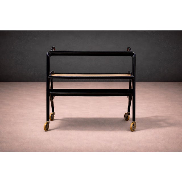 Bar Cart in Hardwood by Carlo Hauner & Martin Eisler for Moveis Artesanal, 1950s For Sale - Image 9 of 11