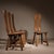 Brown Brutalist Dining Chairs attributed to De Puydt, Belgium, 1970s, Set of 4 For Sale - Image 8 of 11