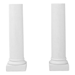 20th Century French Plaster Columns - A Pair For Sale