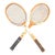 1960s Mid-Century Wooden Tennis Racquets - Set of 2 For Sale