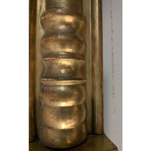 Large Federal Pier Mirror; Mid 19th Century; Beautiful Gilded Details For Sale - Image 4 of 8