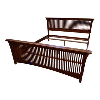 Stickley King Size Cherry Bed Frame For Sale