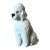 Vintage Regency Glazed Ceramic Poodle For Sale