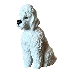 Vintage Regency Glazed Ceramic Poodle