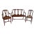 Late 19th Century Antique Jacob & Josef Kohn Wien Hand Painted Cane Seated Sette & Chairs 59-362c For Sale