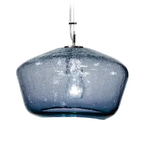 Tempo Galaxy Pendant Light from the Boa Lantern Collection in Steel Blue For Sale - Image 4 of 4