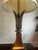 Hollywood Regency 1970s Rembrandt Lamp Company Hollywood Regency Brass Palm Leaf Torchiere Table Lamps With Original Shades - a Pair For Sale - Image 3 of 12