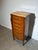 Tall French Louis XV Marquetry Chest of Drawers with Marble Top For Sale - Image 3 of 7