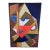 Vintage Mid Century Modern Picasso Style Cubist Painting, Framed For Sale