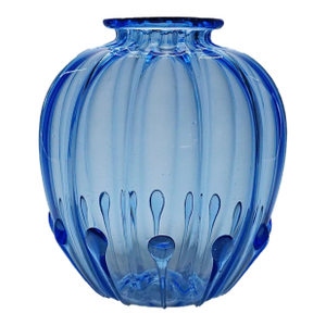 Large Vetro Soffiato Glass Vase by Vittorio Zecchin for Venini Murano 1924