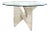 Architectural Travertine Dining Table, 1970s For Sale