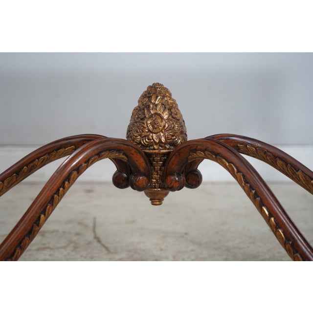 Maitland Smith 2 Drawer Regency Mahogany Console Table For Sale - Image 12 of 18