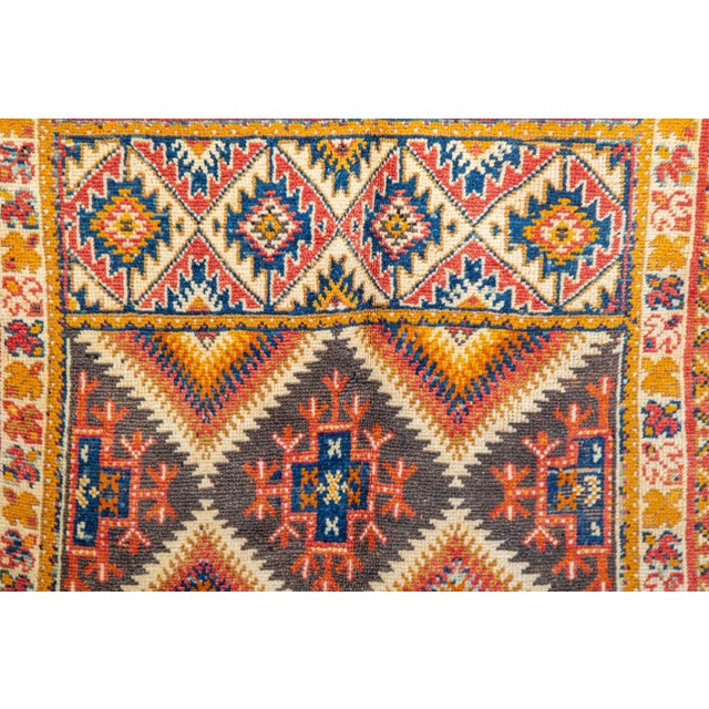 Moroccan Vintage Boujad Berber Rug 1960s For Sale In Palm Springs - Image 6 of 11