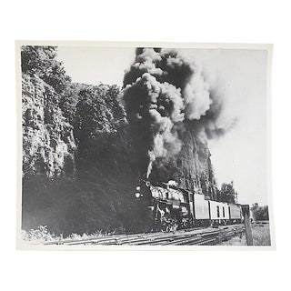 Vintage Railroad Locomotive Photo For Sale