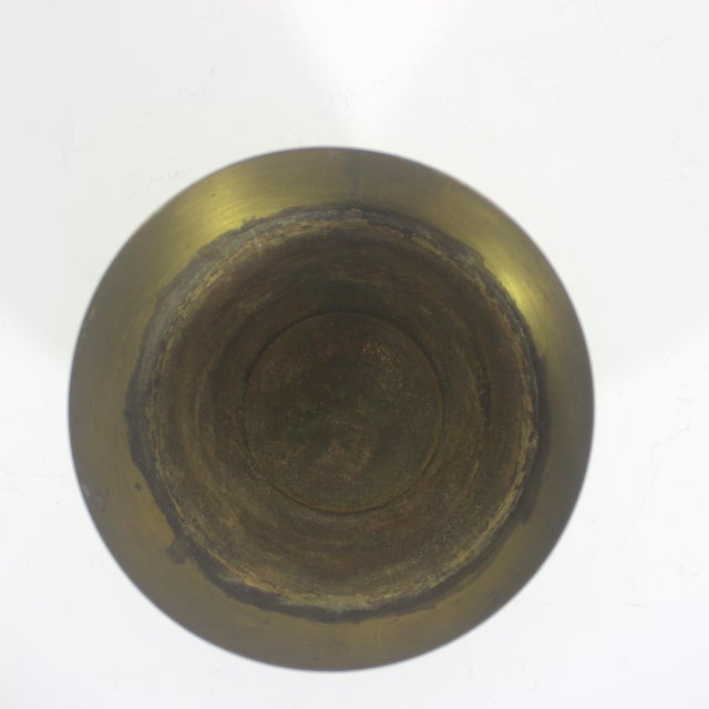 Vintage Claw Footed Brass Planter Made in England For Sale - Image 9 of 10