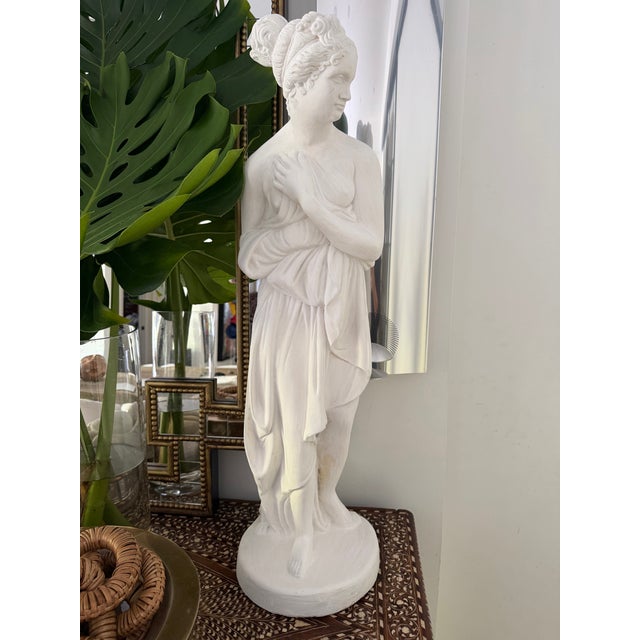 Off-white Plaster Classic Venus Statue For Sale - Image 8 of 9