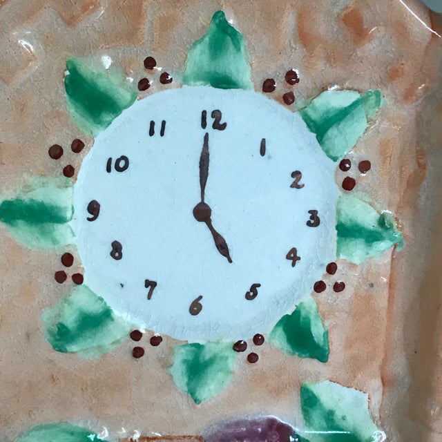 Victorian Staffordshire Flatback Peach Colored Cottage Castle Pastille Burner 10.25" For Sale - Image 3 of 10